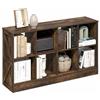 Furinno JENSEN Libreria 8 Cubi Stile Rustico, Libreria Espositiva, per Soggiorno, Camera da Letto, Home Office, Pino Ambra