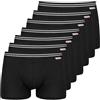 Nur Die Nur Der Boxer Organic Cotton 5er Pack Pantaloncino, Schwarz, XL Uomo