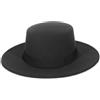 GEMVIE Fedora Cappello con Largo Bordo Donne Uomo Felt Flat Church Derby Cappello