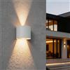 Applique LED 12W Bidirezione Curvo IP65 CCT con LED OSRAM - Bianca