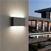 Applique LED 12W Bidirezione IP65 CCT con LED OSRAM - Antracite