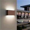 Applique LED 12W Bidirezione IP65 CCT Bianco Variabile - Corten