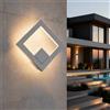 Applique LED da Esterno Quadrata 12W IP65 CCT con LED OSRAM - Bianca
