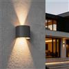 Applique LED 12W Bidirezione Curvo IP65 CCT con LED OSRAM - Antracite