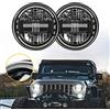 SXMA Fari a LED da 7 pollici Fari rotondi con luci di marcia diurna anabbaglianti e abbaglianti per Wrangler JK 2007-2017