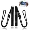 JiaHeHe 2-Pack Gamepad Straps with Joystick Caps and Adjustable Wrist Strap, Compatible with Switch Controllers, Portable Accessory for Switch Games, Automatic Lock, Black