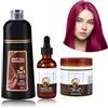 O'RMEAS Crema colorante per capelli, 500 ml, shampoo colorante per capelli + 50 ml di olio di batana + maschera per capelli da 300 g, shampoo anti-grigio, set unisex per la cura dei capelli
