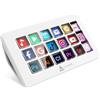 KUIYN Controller da studio KUIYN AKP153, 15 tasti macro, attiva azioni in app e software come OBS, Twitch, YouTube, console personalizzata per streaming live, editing di foto e video, con PC/Mac (bianco)