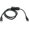 System-S Cavo USB 3.1 Gen 2 100 cm tipo C maschio a maschio 100 W interruttore PD E marker chip adattatore