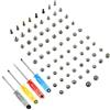 MMOBIEL Set completo: Viti di Ricambio per iPhone SE 2022 / SE 2020/8 4.7 Inch con 2X Viti pentalobe in ogni colore Inclusi 4 cacciaviti