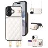 OCASE Custodia Portafoglio per iPhone 17, Custodia in Pelle con Cerniera, Porta Carte con Blocco RFID, con Tra Collo Regolabile Rimovibile, Protettiva Antiurto Cover per iPhone 17 - Bianco