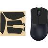 kwmobile Nastro Antiscivolo per Mouse da Gioco Compatibile con Razer DeathAdder V3 Pro Griptape - Facile da Applicare e Sottile - 0,5 mm - nero