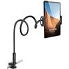 Lamicall Supporto Tablet, Collo Oca Supporto Regolabile - Universale Supporto Stand per 2020 iPad Pro 10.5, Pro 9.7, iPad Air Mini 2 3 4, iPhone, Switch, Samsung Tab, Altri Tablets - Nero