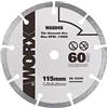 WORX WA5048 - Dìsco diamantato per taglio piastrelle diam. 115mm. per WORXSAW WX427/429/439, Grigio