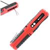 IGTOPS Spelafili professionale, 125 mm, cavo SK5/RG6/RG59, 8-13 mm, strumento universale per spelacavi (rosso, 125 mm)