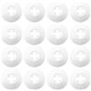 WOLMIK Copertura decorativa per tubi - 16 coperture in plastica per tubi del radiatore bianche, copertura decorativa per tubi, collari per tubi del radiatore bianchi, coperture per tubi dell'acqua
