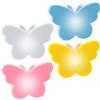 KBIBCK Luce Notturna Bambini, 4 Pezzi Luce Notturna con Sensore Crepuscolare, Plug-and-Play, 0,8W, Lampada Notturna LED Camera per Corridoio, Scale, Camera da Letto, Cucine o Soggiorno (Farfalla)