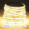 CUQI Striscia LED COB 3M, 3000K USB Bianco Caldo Striscia LED Dimmerabile per Retroilluminazione TV LED, Armadi, Specchi, Camere da Letto, Decorazioni per la Casa (960 LED/3M)