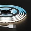 FCOB COB USB Striscia LED 1m 320LEDs/m Bianco Naturale 4000k 5V IP30 CRI90+