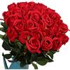 Veryhome 10 Pezzi Fiori Artificiali Rose di Seta Falso Bouquet da Sposa da Sposa per la casa Giardino Partito Decorazioni Floreali (Rosso, bocciolo di Rose)