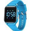 Timever orologio digitale bambina bambini con contapassi,sveglia,cronometro,luce,data-orologio per ragazzi e ragazze senza app e telefono con cinturino in silicone