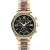 Timex Orologio da Donna Trend da 38 mm, Cinturino in Lega Dorata, Quadrante Nero, Cassa Dorata, TW2Y28300