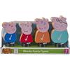 Peppa Pig Figure di Famiglia in Legno, Gioco fantasioso, Giocattoli prescolari, Giocattoli sostenibili certificati FSC, Regalo per 2-5 Anni