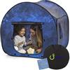 cossy Tenda sensoriale per autismo con stampa notte stellata, tenda pop-up per bambini, tende oscuranti, angolo tranquillo per i bambini per giocare e rilassarsi, aiuta a combattere l'autismo, il