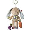 Taf Toys Jenny Bunny - Peluche sensoriale di peluche, adatto per culle, carrozzine, passeggini e seggiolino auto, con massaggiagengive e sonaglio, adatto per bambini e bambine da 0 mesi in su