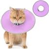 Avont Morbido Collo del Cono del Gatto, Leggero Cono del Gattino Dopo L'Intervento Chirurgico, Comodo E-Collare Resistente All'Acqua e Pieghevole -Viola(Medium)