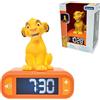 Lexibook, Disney Il Re Leone, Sveglia notturna Simba, Suoni e melodie, Schermo LCD retroilluminato, Luminoso, Snooze, Giallo/Arancione, RL800ANLXB