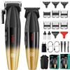 VGR Kit Barbiere Uomo Taglia Capelli Professionale, Tagliacapelli Elettrico Senza Fili, Tagliacapelli e T-Lama Zero Gap Trimmer Set Tagliare i Capelli Ricaricabile USB, Display LED, 9 Pettini Guida