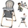 Ingenuity, Seggiolone Proper Positioner Create Up!, Multimodalità con 9 Funzioni, Scrivania Multiattività e Torre, Tasche Portaoggetti, Pieghevole, Wesley, 0 Mesi-5 Anni
