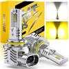 BMT xms 9006 HB4 LED Fendinebbia - Switchback 6500K Bianco/3000K Giallo ambra - Fendinebbia bicolore bianco-giallo Mini Formato Plug and Play, confezione da 2
