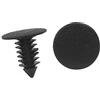 A ABSOPRO Spinta Vite Rivetto 9mm Pannello Paraurti Clip Plastica Nero (30Set)