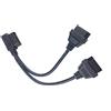 GFFG OBD2 Cavo diagnostico, Auto 16 Pin OBDII Spina su Due Femmina prolunga Cavo Adattatore da Spina Y-Splitter Adapter Adattatore Prolunga Cavo Diagnostico Tool Extender