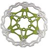Snail - Rotori flottanti per MTB; rotore per freni a disco della bicicletta; 160 mm (verde)
