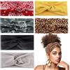 Huiguli 6 Pezzi Larga Fasce Capelli Donna, Moda Antiscivolo Boho Fascette per Capelli, Multicolore Fasce Ampie per Donna, Boho Fascia Elastica per Capelli Per Lavoro Quotidiano Yoga