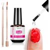 MAGIC ARMOR Solvente gel per unghie da 15 ml - Rapido rimozione magica per unghie, rimozione rapida del gel per unghie, senza ammollo, non avvolgente, facile rimozione in 3 - 5 minuti con set di spingicuticole