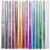 Huiguli 14 Colori Extension Capelli Tinsel, 2100 Ciocche 48 Inches, Ciocche di Capelli con Glitter per Ragazze, Orpelli per Capelli Colorati per Feste e Festival