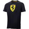 CALCIOGADGETS T-Shirt Ferrari Ufficiale Nera Uomo | Maglia per Tifoso Scuderia del Cavallino Rampante Adulto in Cotone TSFE52100NECLASUOM (XXL)