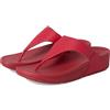 Fitflop Lulu Leather Toepost, Sandali Donna, Redberry, 43 EU