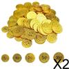 2X 100 pezzi / set fiches da poker 5 10 20 50100 monete monete di gioco del