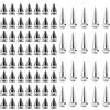 mellystore 140pcs Borchie a Cono Argento Rivet Punk Vite Conica Borchie Cono di Borchie a Punta in Metallo Borchie Decorative Rivetti Pelle Punk in Metallo con Vite per Abbigliamento Giacche Borse