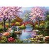 MWOOT 5D Diamond Pasted Painting Kit, Pittura Diamante 5D Fai da Te,DIY Strass Ricamo a Punto Croce Craft Arts for Home Wall Decor(30x40cm) -Scenario Primaverile