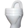 The Helping Hand Company The Helping Hand EZY-FIT - Sedile WC rialzato (15,2 cm senza coperchio) | 2 4 6 Bloccaggio Sedile WC Ascensore, Disabili Aiuto WC Altezza Regolabile Sedile WC