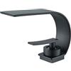 Zamery Rubinetto per bagno nero, a cascata cromata, miscelatore monocomando con tirante, a risparmio energetico, universale, cromato