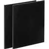 sourcing map Paralume per lenti di saldatura, 9 vetri 2 ciascuno, 8,9 x 10,9 cm, vetro temprato nero, filtro oscurante per casco da saldatura, nero