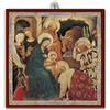 F.LLI BONELLA Piastrella 20x20 cm con Adorazione dei Magi di Gentile da Fabriano in scatola regalo