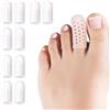 PYRJIN Protezione Alluce, 10 pezzis copri alluce silicone, proteggi alluce, copri alluce calli, Per alluce, vesciche, unghie mancanti o incarnite (Beige)